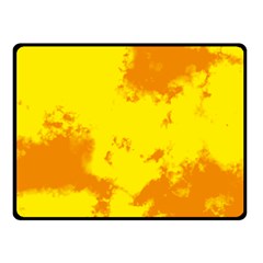 Textureorangejaune Fleece Blanket (small) by kcreatif