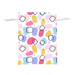 Watercolor Circles  Abstract Watercolor Lightweight Drawstring Pouch (m) by SychEva