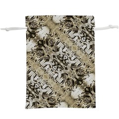 Vintage Ornate Interlace Pattern  Lightweight Drawstring Pouch (xl) by dflcprintsclothing