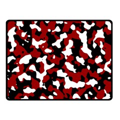 Camouflage Rouge Fleece Blanket (small) by kcreatif