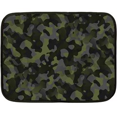 Camouflage Vert Double Sided Fleece Blanket (mini)  by kcreatif