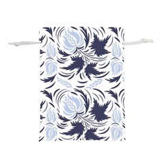 Folk Floral Pattern  Flowers Print  Lightweight Drawstring Pouch (s) by Eskimos