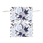 Folk floral pattern. Flowers print. Lightweight Drawstring Pouch (S) Front