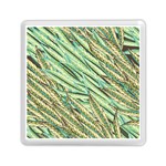 Green leaves Memory Card Reader (Square) Front