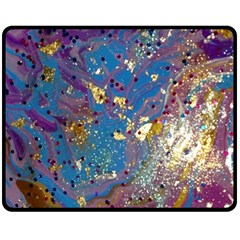 My Pour Cup Painting 7 1 Cbdoilprincess   Df5b0c77-5a26-49cd-826f-75cf5d9c0a00 Double Sided Fleece Blanket (medium)  by CBDOilPrincess1