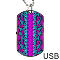 Snake Print Cbdoilprincess 4be14ba2-4032-43e6-a099-7f7e7f0d7362 Dog Tag Usb Flash (one Side) by CBDOilPrincess1
