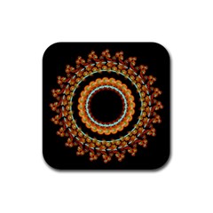 Mandala - 0009 - A Fast 24 Rubber Square Coaster (4 Pack)  by WetdryvacsLair