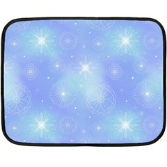 Heavenly Flowers Double Sided Fleece Blanket (mini)  by SychEva