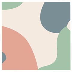 Abstract Shapes  Wooden Puzzle Square by Sobalvarro