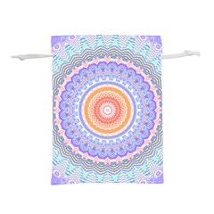 Pretty Pastel Boho Hippie Mandala Lightweight Drawstring Pouch (s) by CrypticFragmentsDesign