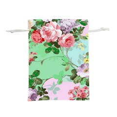 Shabbychic Lightweight Drawstring Pouch (l) by PollyParadise