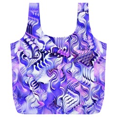 Weeping Wisteria Fantasy Gardens Pastel Abstract Full Print Recycle Bag (xxl) by CrypticFragmentsDesign
