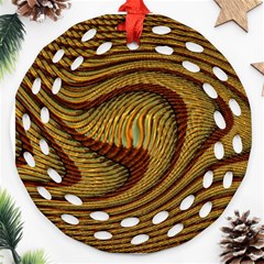 Golden Sands Ornament (round Filigree) by LW41021