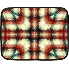 Royal Plaid  Fleece Blanket (mini) by LW41021