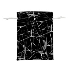 Black And White Splatter Abstract Print Lightweight Drawstring Pouch (l) by dflcprintsclothing