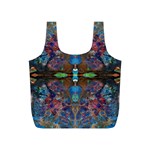 Abstract Marbling Painting Repeats Full Print Recycle Bag (S) Back