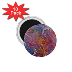 Intricate Swirls 1 75  Magnets (10 Pack)  by kaleidomarblingart