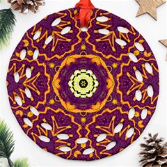 Tropical Twist Ornament (round Filigree) by LW323