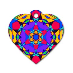 Fairground Dog Tag Heart (one Side) by LW323