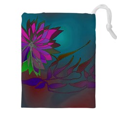 Evening Bloom Drawstring Pouch (5xl) by LW323