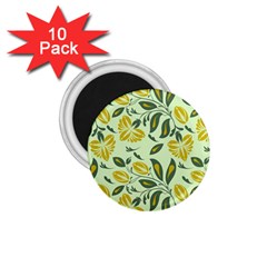 Folk Floral Pattern  Abstract Flowers Surface Design  Seamless Pattern 1 75  Magnets (10 Pack)  by Eskimos