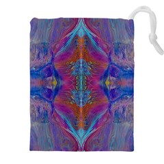 Flowing Duo  Drawstring Pouch (4xl) by kaleidomarblingart