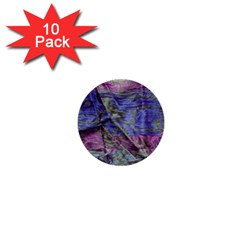 Warp And Weft 1  Mini Buttons (10 Pack)  by kaleidomarblingart