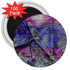 Warp And Weft 3  Magnets (100 Pack) by kaleidomarblingart