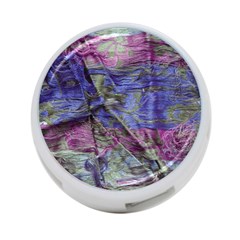 Warp And Weft 4-port Usb Hub (one Side) by kaleidomarblingart