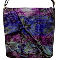 Warp And Weft Flap Closure Messenger Bag (s) by kaleidomarblingart