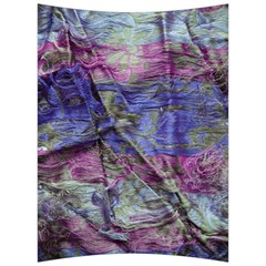 Warp And Weft Back Support Cushion by kaleidomarblingart