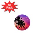 Ocean paradise 1  Mini Buttons (10 pack)  Front