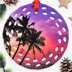 Ocean Paradise Ornament (round Filigree) by LW323