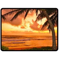 Sunset Beauty Fleece Blanket (large)  by LW323
