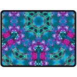 Peacock2 Fleece Blanket (Large)  80 x60  Blanket Front