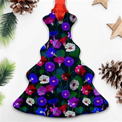 Watercolor Flowers  Bindweed  Liana Christmas Tree Ornament (two Sides) by SychEva