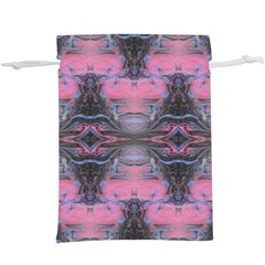 Grey Pink Module   Lightweight Drawstring Pouch (xl) by kaleidomarblingart