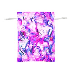 Hot Pink Fuchsia Flower Fantasy  Lightweight Drawstring Pouch (l) by CrypticFragmentsDesign