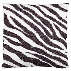 Zebra Large Cushion Case (one Side) by PollyParadise