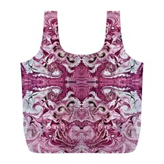 Rosa Antico Repeats Full Print Recycle Bag (l) by kaleidomarblingart