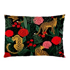 Leopardrose Pillow Case (two Sides) by PollyParadise