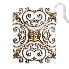 Gold Design Drawstring Pouch (4xl) by LW323