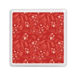 Folk floral pattern. Flowers abstract surface design. Seamless pattern Memory Card Reader (Square) Front