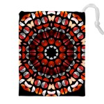 Kaleid Geometric Metal Color Drawstring Pouch (4XL) Front