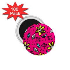 Flowers-flashy 1 75  Magnets (100 Pack)  by alllovelyideas
