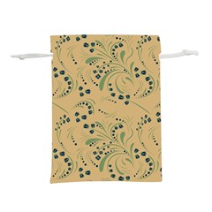 Folk Floral Art Pattern  Flowers Abstract Surface Design  Seamless Pattern Lightweight Drawstring Pouch (l) by Eskimos
