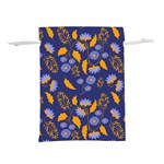 Folk floral art pattern. Flowers abstract surface design. Seamless pattern Lightweight Drawstring Pouch (M) Back