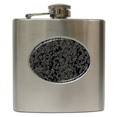 Neon Geometric Pattern Design Hip Flask (6 Oz) by dflcprintsclothing