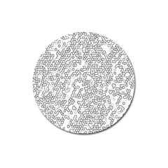 Neon Geometric Pattern Design 2 Magnet 3  (round) by dflcprintsclothing