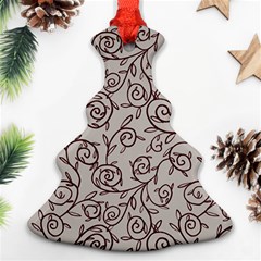 Curly Lines Christmas Tree Ornament (two Sides) by SychEva